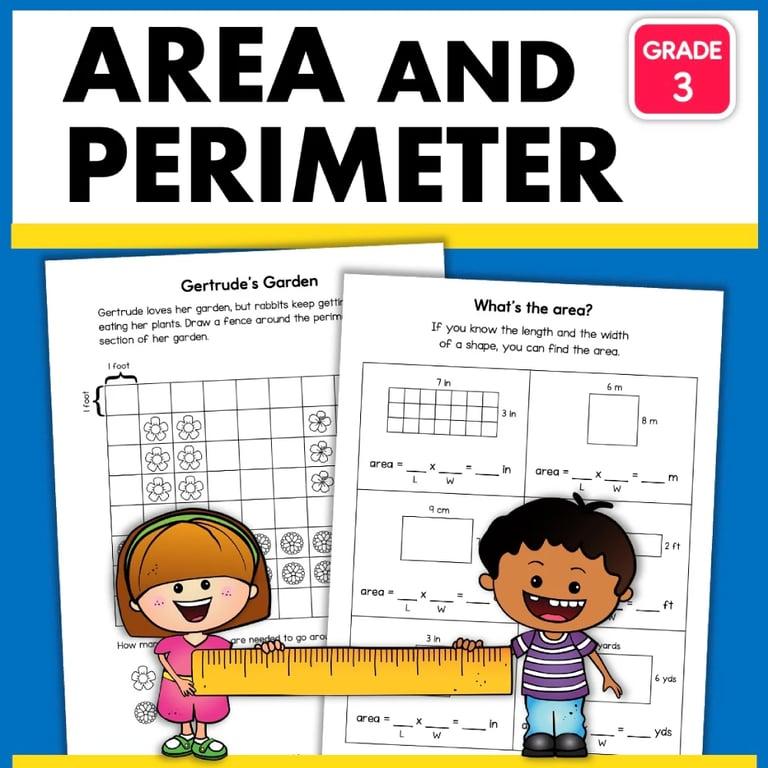 Elementary school Worksheet | How to Find Area and Perimeter Grade 3 Math Worksheets