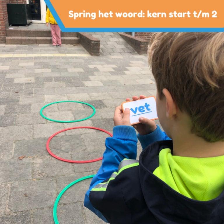 Elementary school Spel | Spring het Woord (Speciaal) Hakwoord