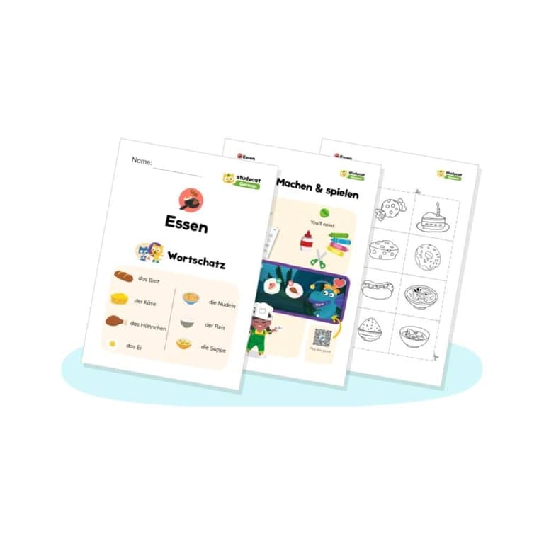 Elementary school Lesson Package | German Food Studypack