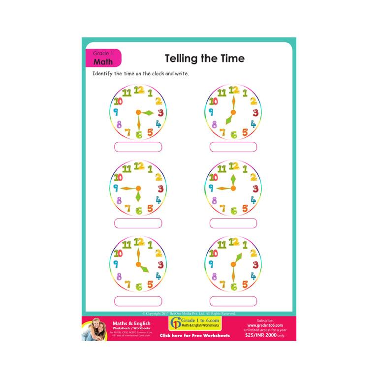 Elementary school Worksheet | Telling the Time