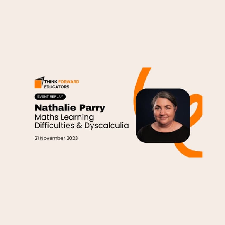 Elementary school Webinar | Maths Learning Difficulties and Dyscalculia With Nathalie Parry