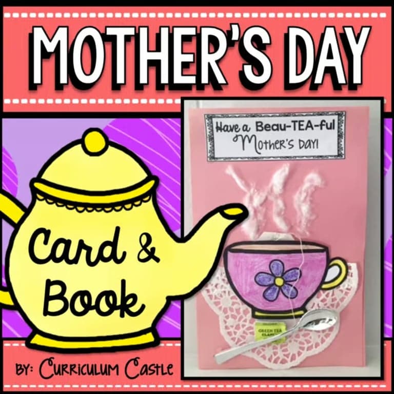 Elementary school Lesson Package | Mother’s Day Craft (Card & Book)