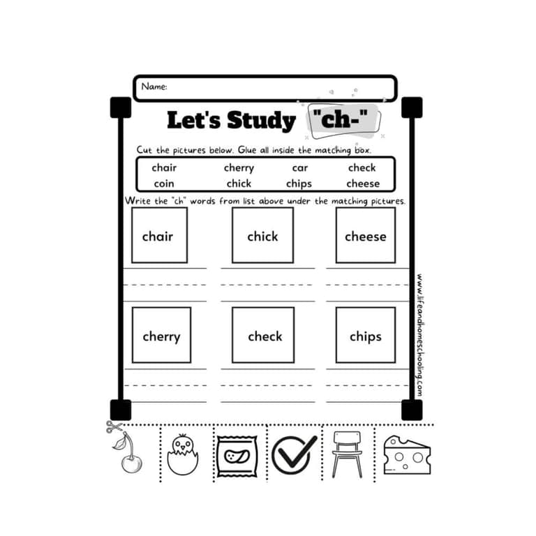 Elementary school Worksheet | Consonant Digraph