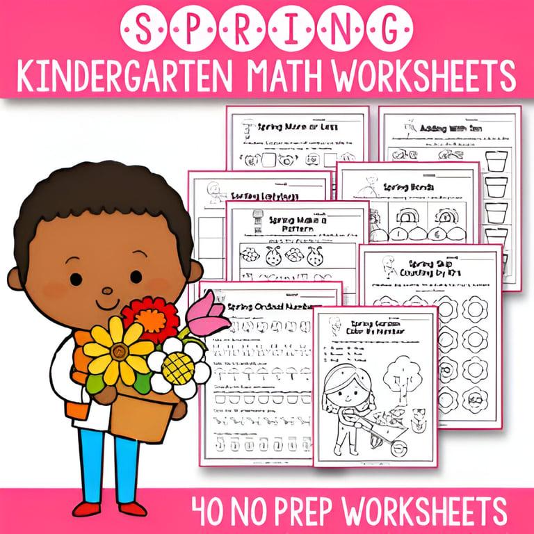 Elementary school Worksheet | Spring Math Activities For Kindergarten
