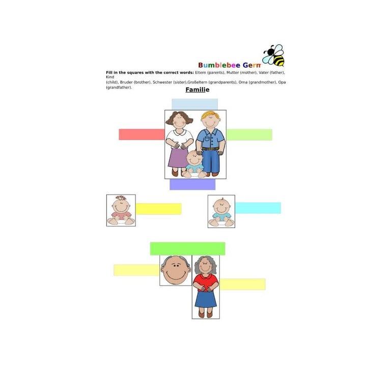 Elementary school Worksheet | Familie