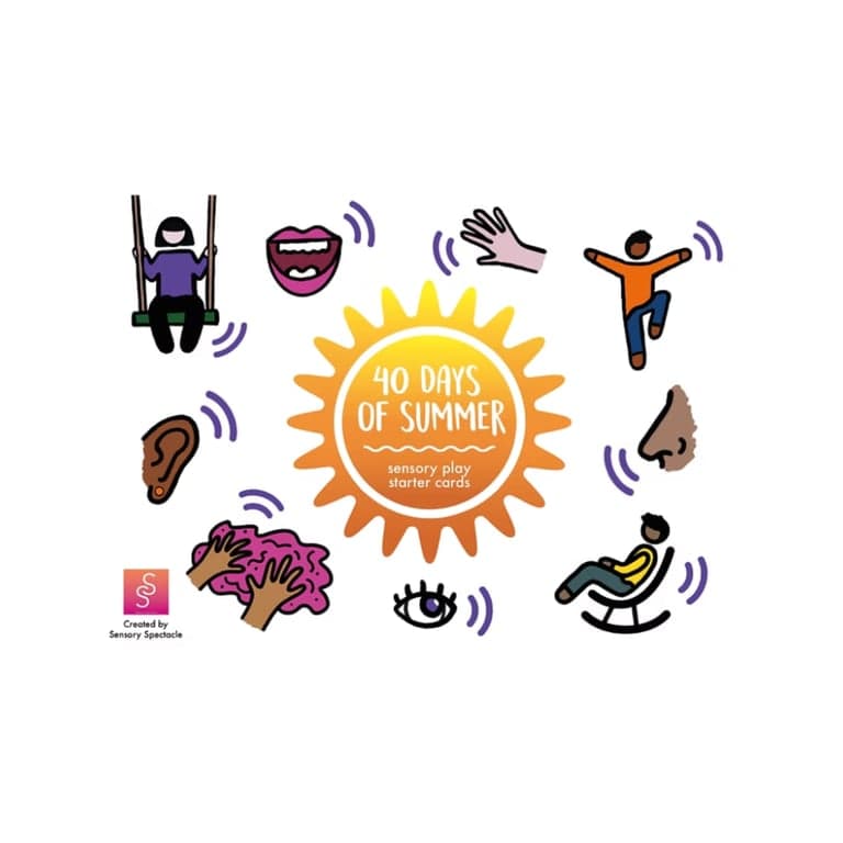 Elementary school Material | 40 Summer Sensory Starter Cards