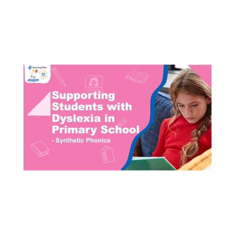 Elementary school Webinar | Dyslexia Webinar Bundle - Primary School