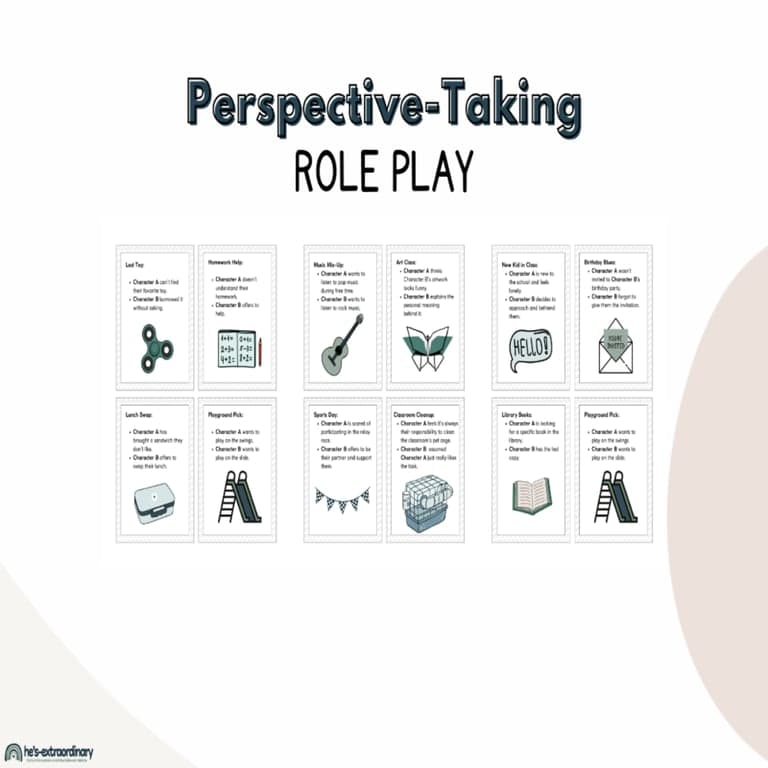 Elementary school Material | Perspective-Taking Role-Play Cards