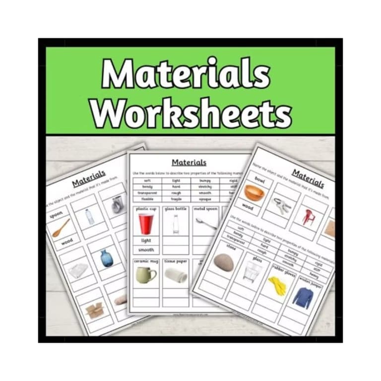 Elementary school Worksheet | Materials Science Worksheet