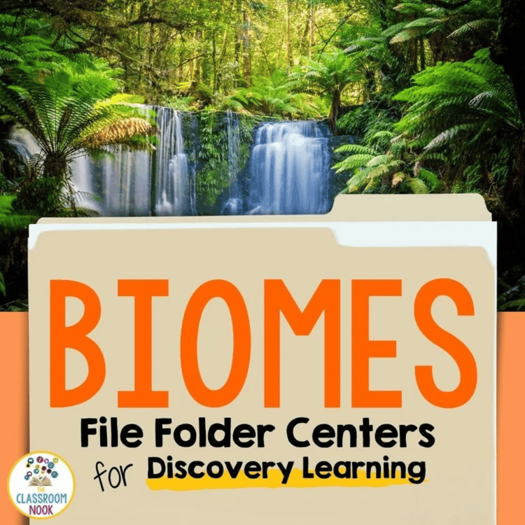 Elementary school Lesson Package | Science File Folder Centers: Biomes