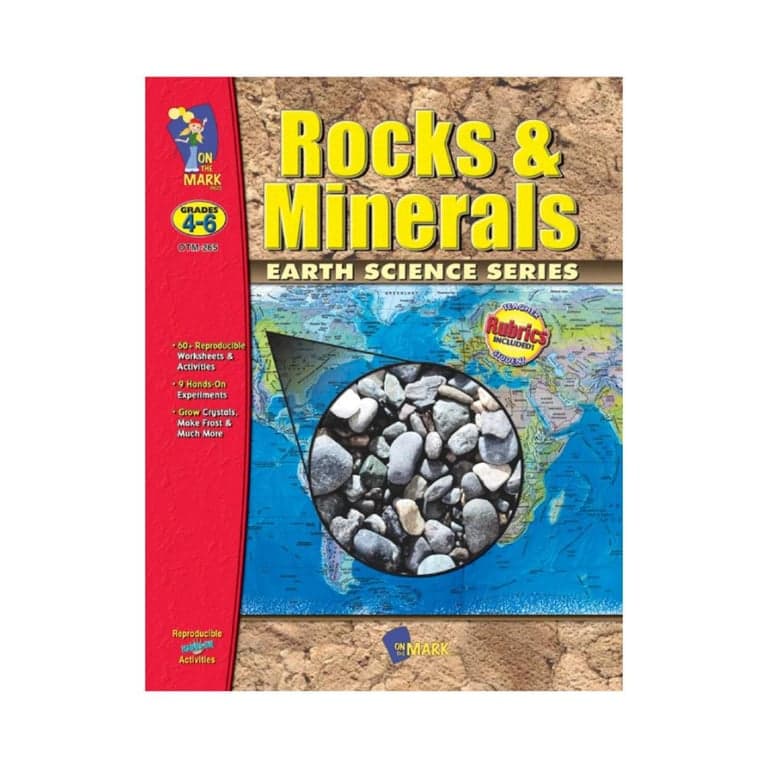 Elementary school Workbook | Rocks & Minerals Grades 4-6
