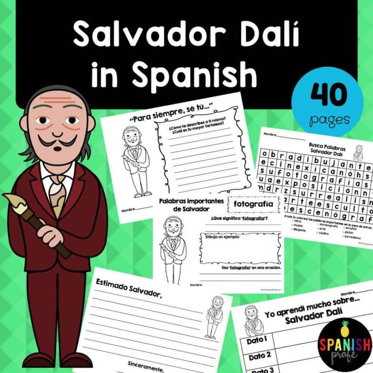 Elementary school Lesson Package | Salvador Dalí in Spanish
