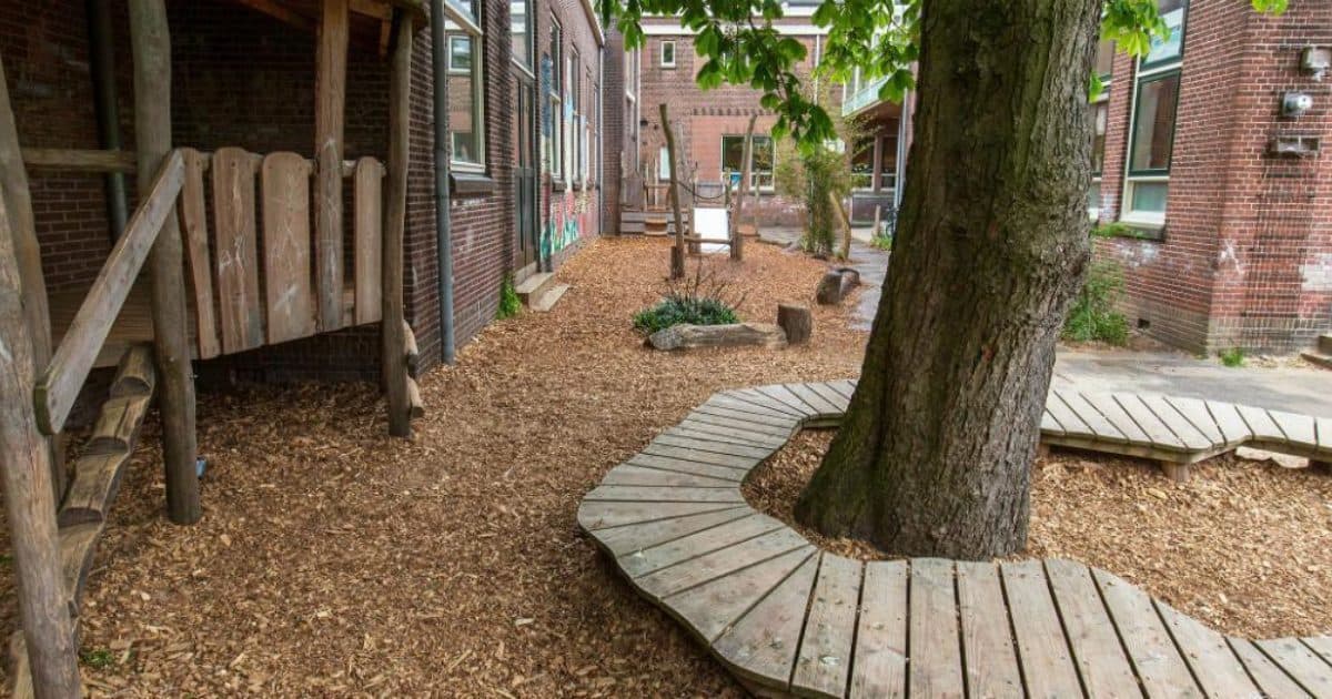 More green-blue schoolyards