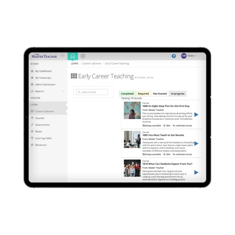 Elementary school E-learning | Early Career Teaching Monthly Pd Program