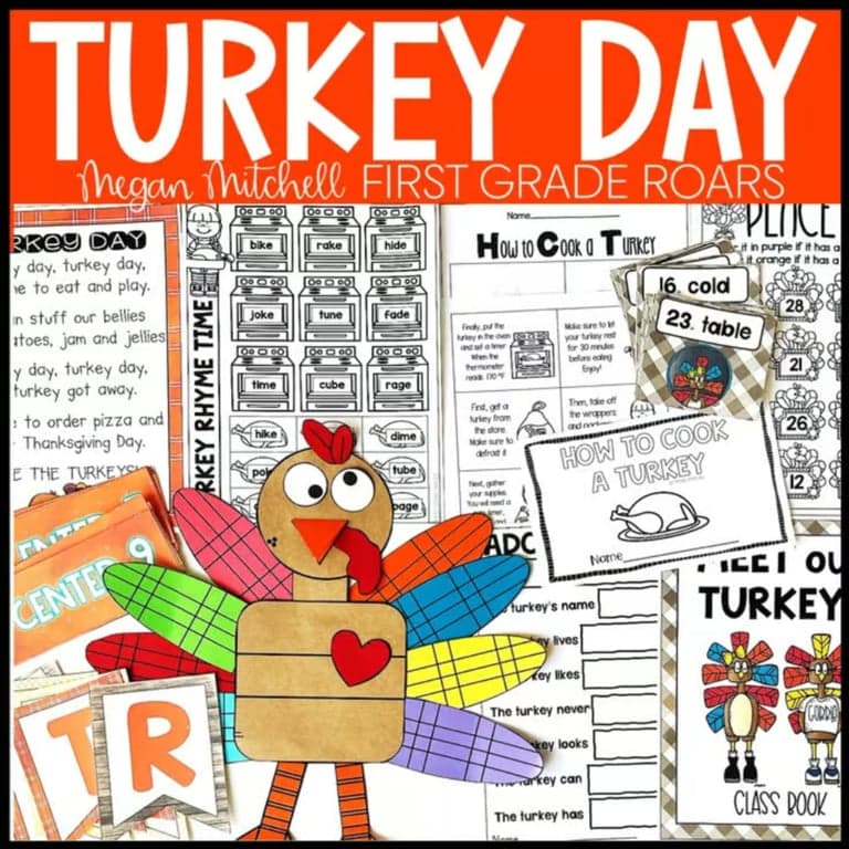 Elementary school Material | Turkey Theme Day