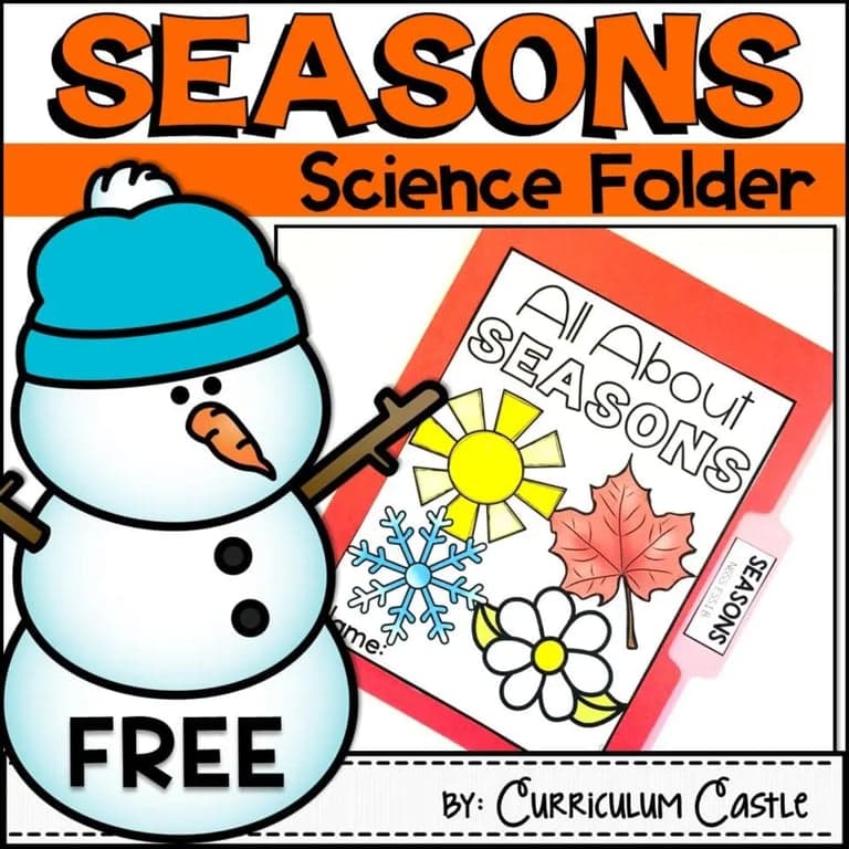 Elementary school Lesson Package | Seasons Science Activities Folder