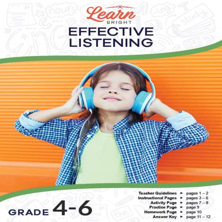 Elementary school Lesson Package | Effective Listening