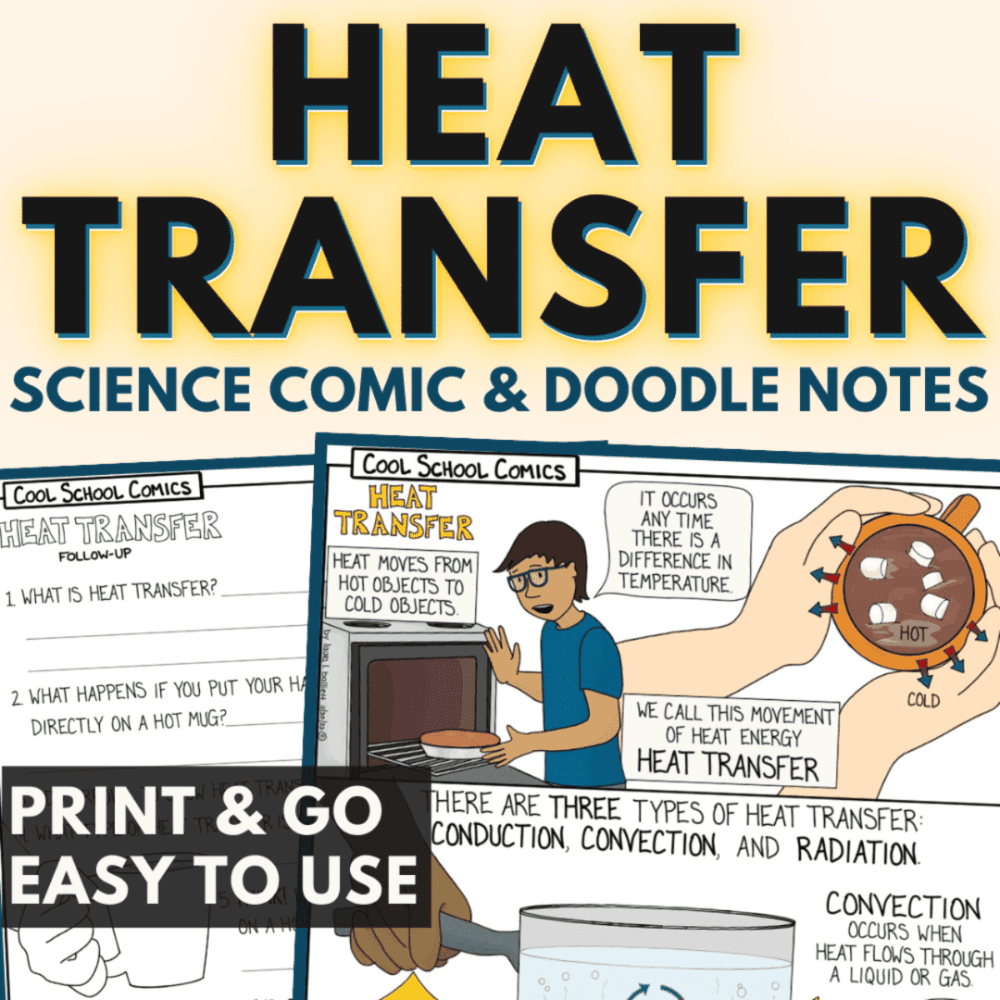 Elementary school Lesson Package | Heat Transfer (Comic & Extensions)