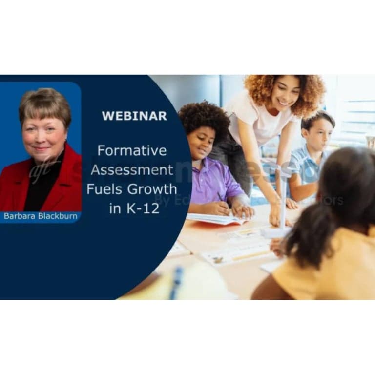 Elementary school Webinar | Formative Assessment Fuels Growth in K-12