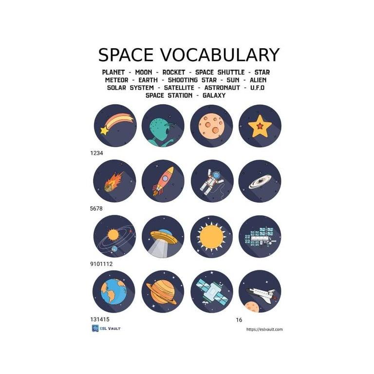 Elementary school Worksheet | Space Vocabulary 