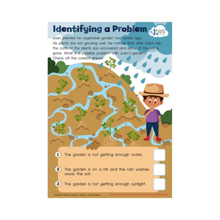 Elementary school Worksheet | Identifying a Problem