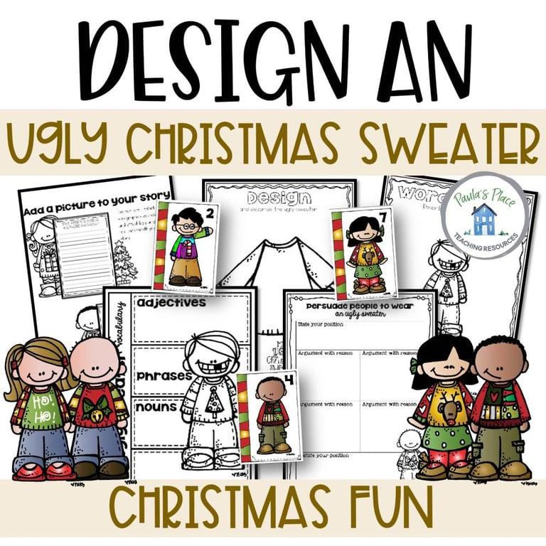 Elementary school Lesson Package | Design an Ugly Christmas Sweater