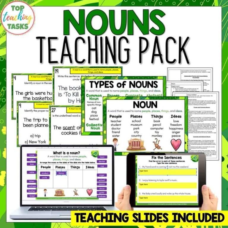 Elementary school Lesson Package | Nouns and Proper Nouns Digital Activities