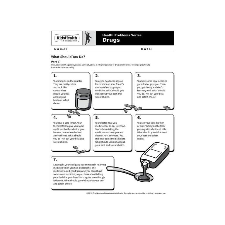 Elementary school Material | Drugs - Health Problems Series for Grade K-2