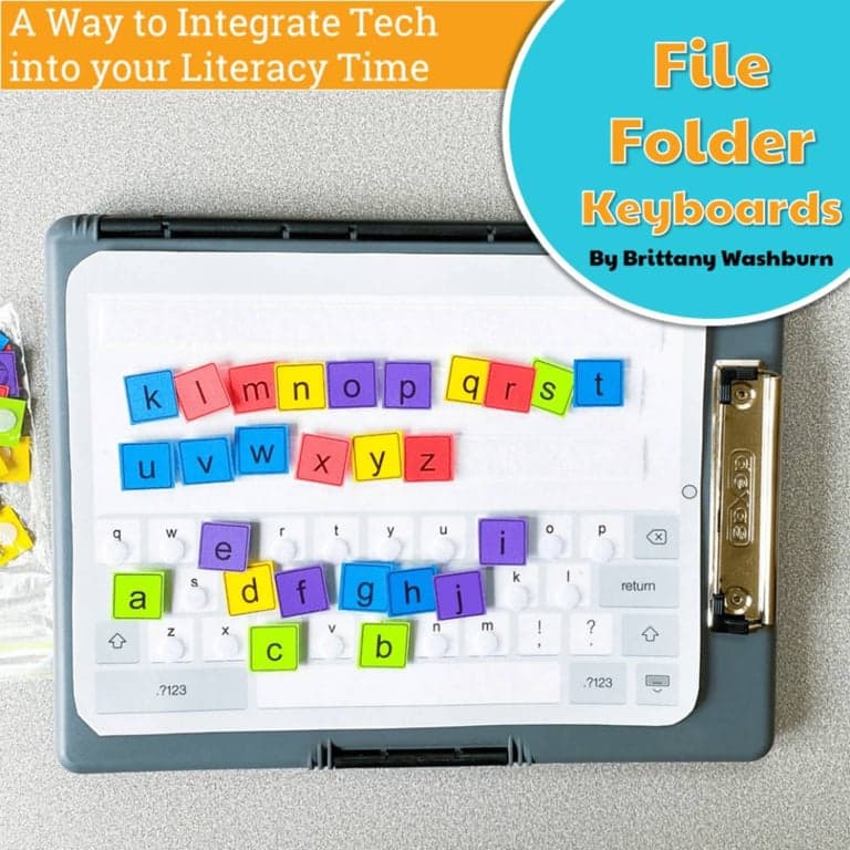Elementary school Material | File Folder Keyboard Activities