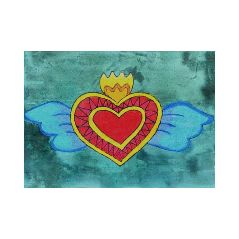 Elementary school Lesson Idea | Mexican Folk Art Heart