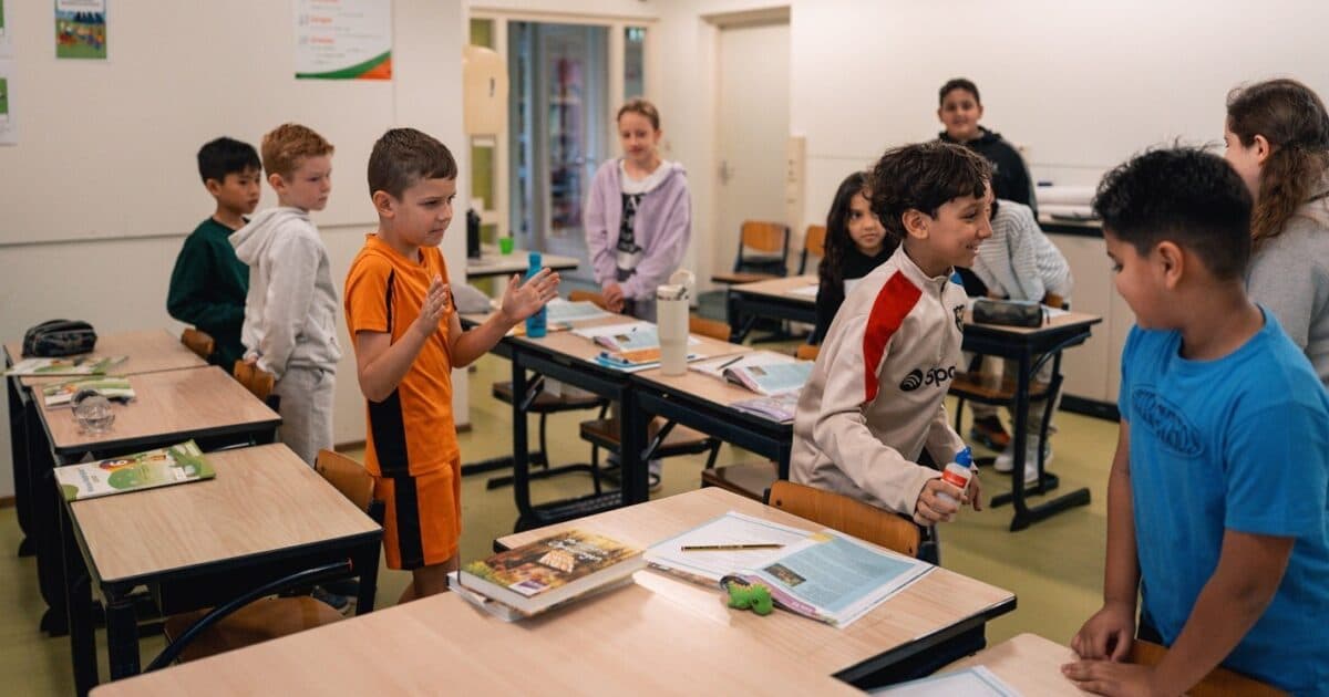 De Waterhof Primary School in Delft gets children moving every 30 minutes