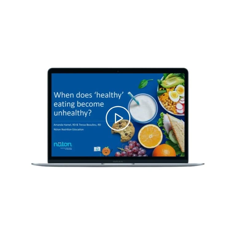 Elementary school Webinar | When Does Healthy Eating Become Unhealthy? (Webinar Recording)