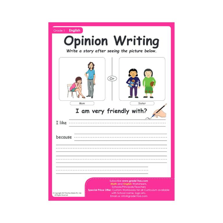 Elementary school Worksheet | Opinion Writing