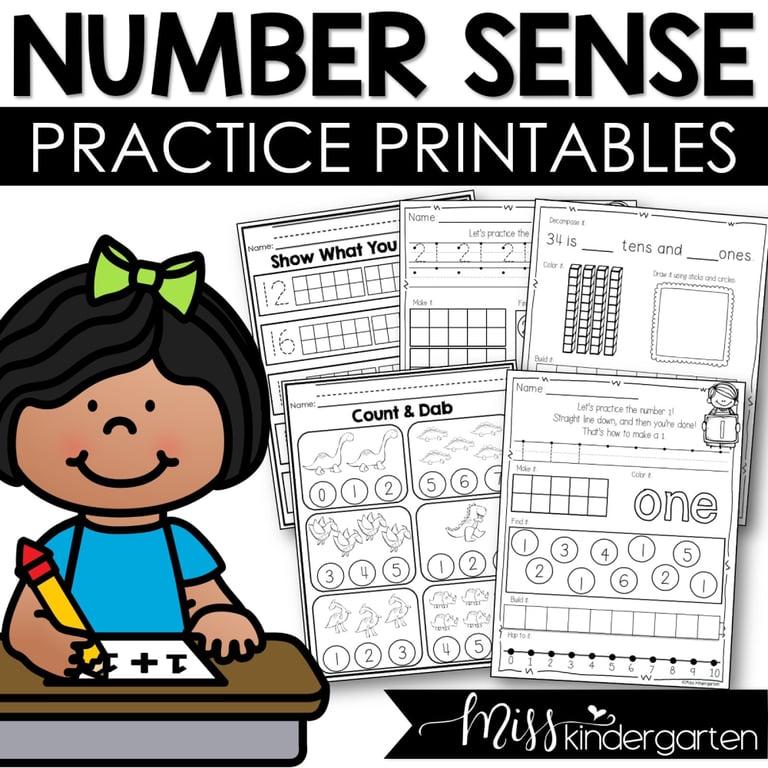 Elementary school Worksheet | Kindergarten Math Number Sense Worksheets