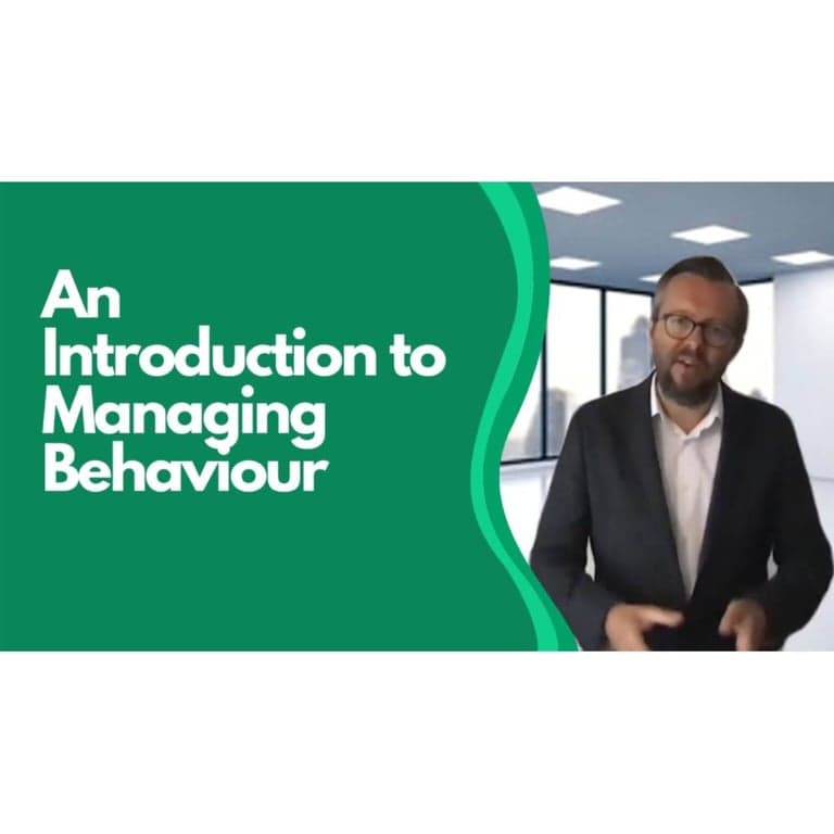 Elementary school Course | An Introduction to Managing Behaviour