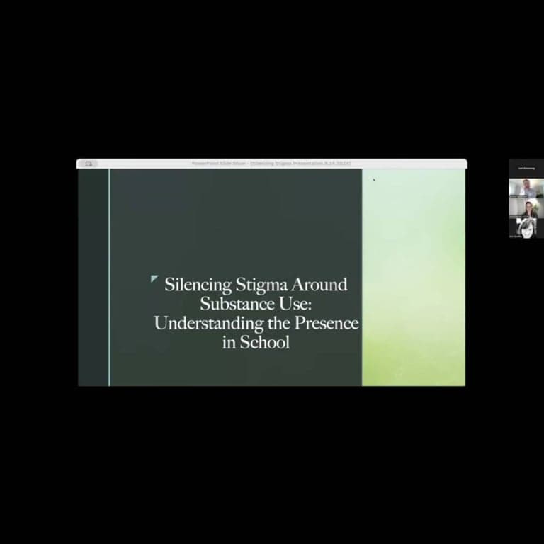 Elementary school Webinar | Silencing Stigma Around Substance Abuse: Understanding the Presence in Schools