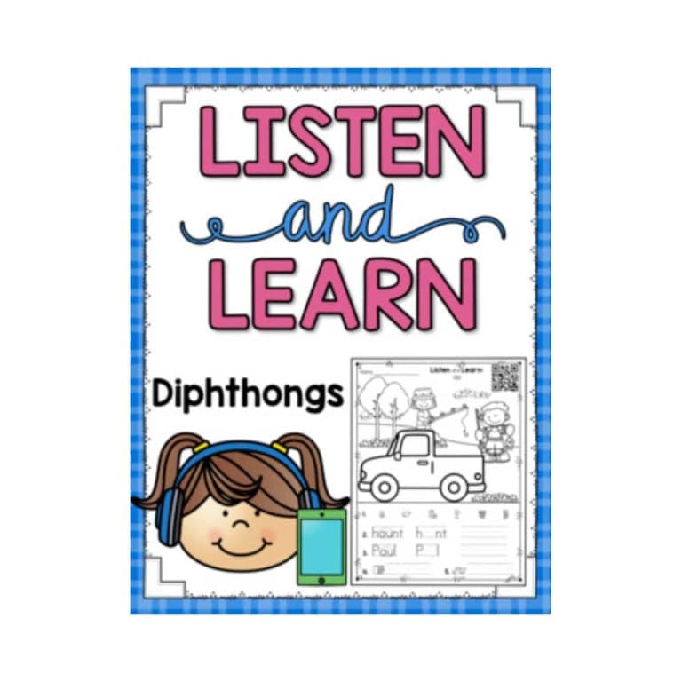 Elementary school Lesson Package | Listen and Learn Activities - Diphthongs