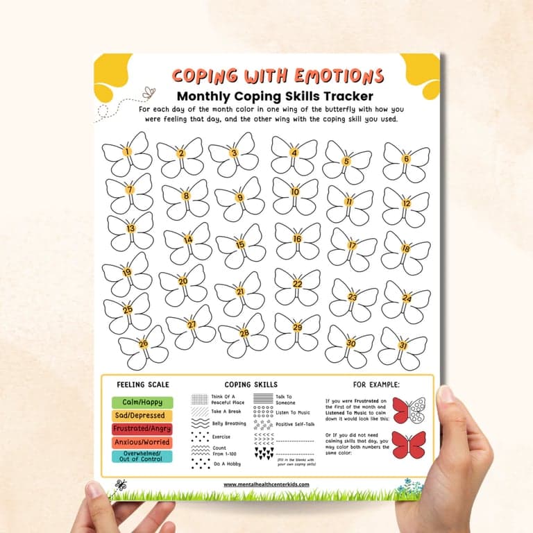 Elementary school Worksheet | Coping With Emotions