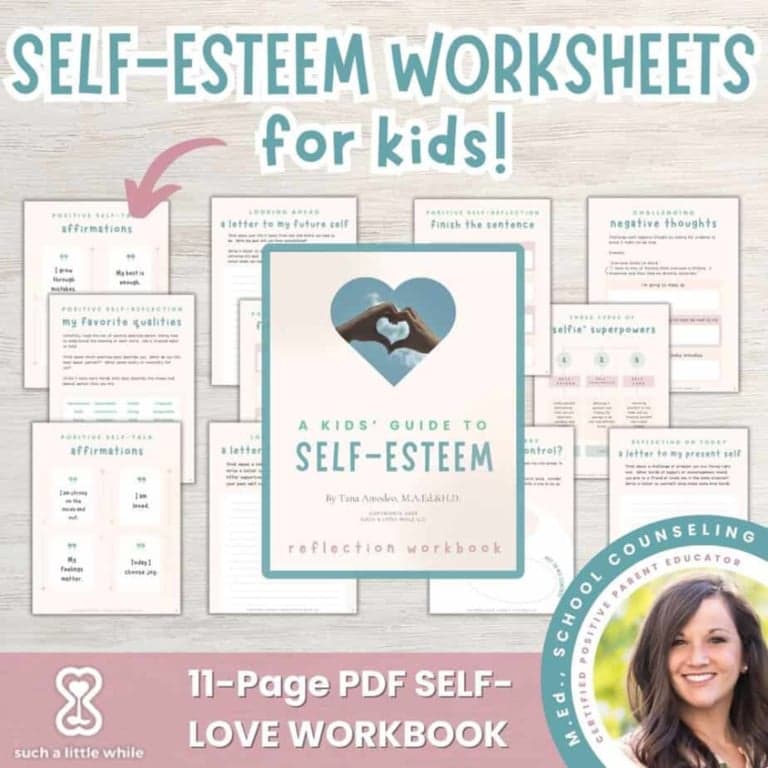 Elementary school Worksheet | Self-Esteem Worksheets for Kids, Printable PDF Workbook Activities for Youth