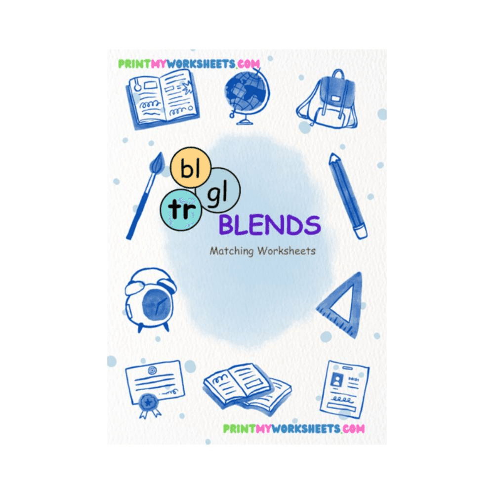 Elementary school Worksheet | 1st Grade Consonant Blends