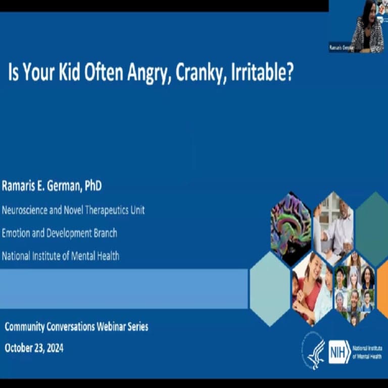 Elementary school Webinar | Community Conversation Webinar Series: Is Your Kid Often Angry, Cranky & Irritable?