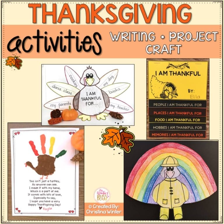 Elementary school Lesson Package | Thanksgiving Activities