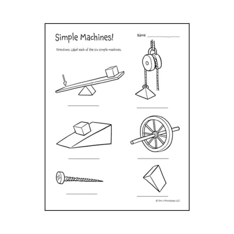 Elementary school Lesson Package | Simple Machines With an Answer Key