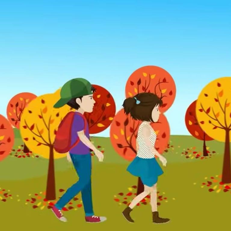 Elementary school Energizer | Walking in the Woods, Fall Brain Break
