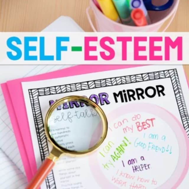 Elementary school Lesson Package | Self Esteem Worksheets and Presentation