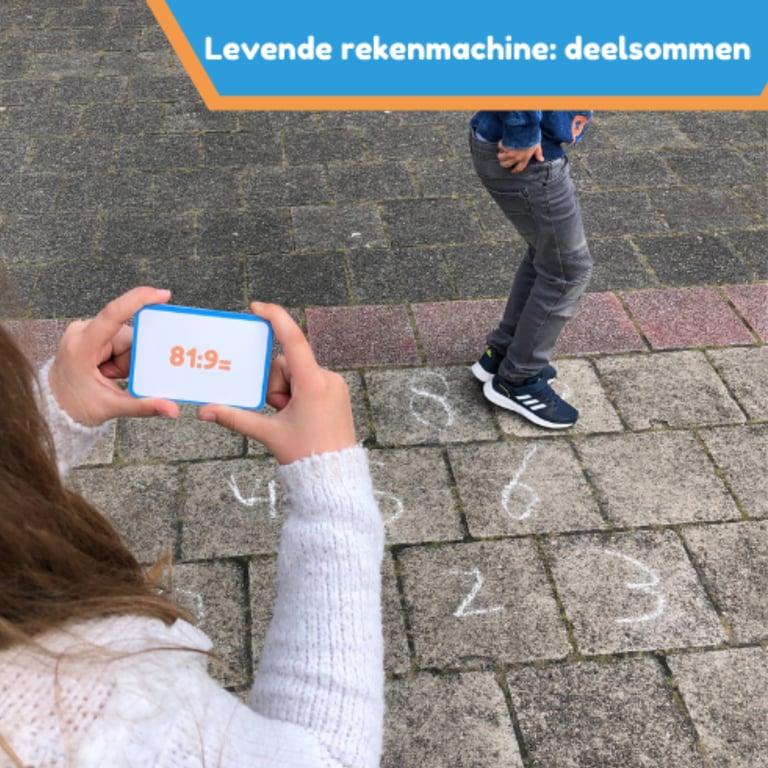 Elementary school Spel | Levende Rekenmachine: Deelsommen