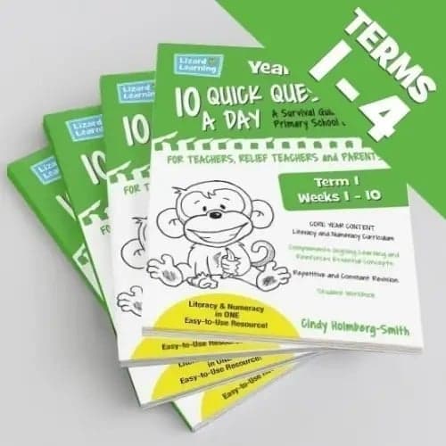 Elementary school Workbook | 10 Quick Questions a Day - Year 2 Bundle