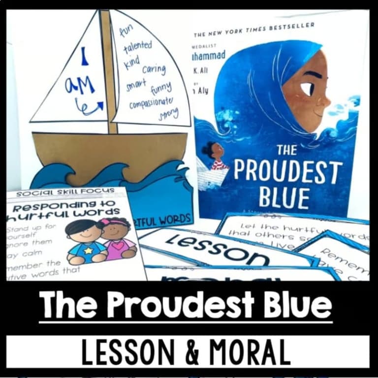 Elementary school Lesson Package | The Proudest Blue Activities for Reading Comprehension