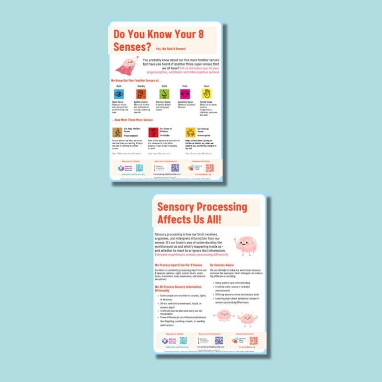 Elementary school Poster | Easily Introduce the 8 Senses and Sensory Processing