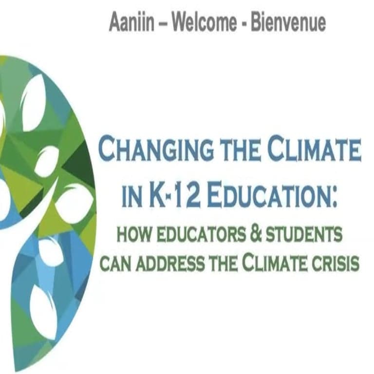Elementary school Webinar | Changing the Climate in K-12 Education